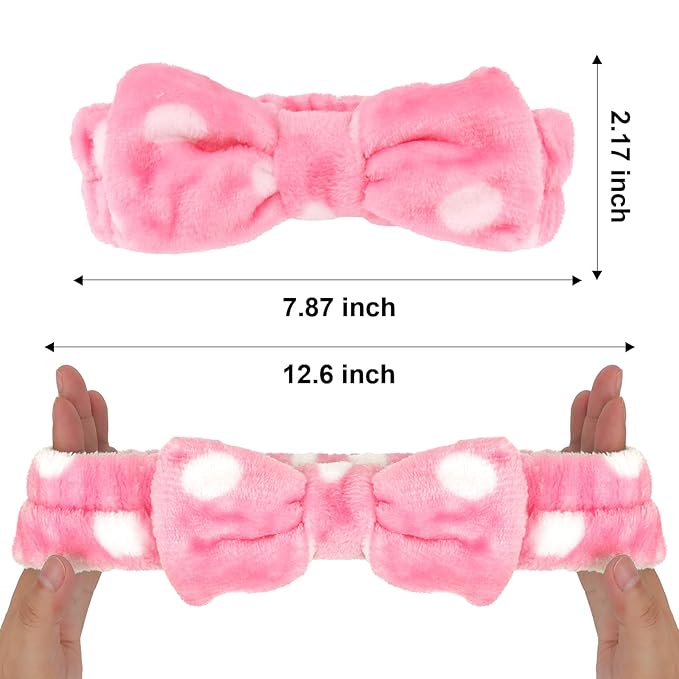 Ondder 8 Pcs Striped Spa Terry Cloth Headbands - Image 4