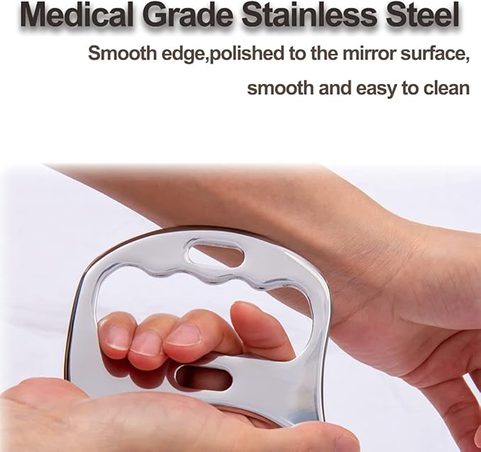 FeelFree Sport Stainless Steel Gua Sha Scraping Massage Tool-Muscle Scraper - Image 2