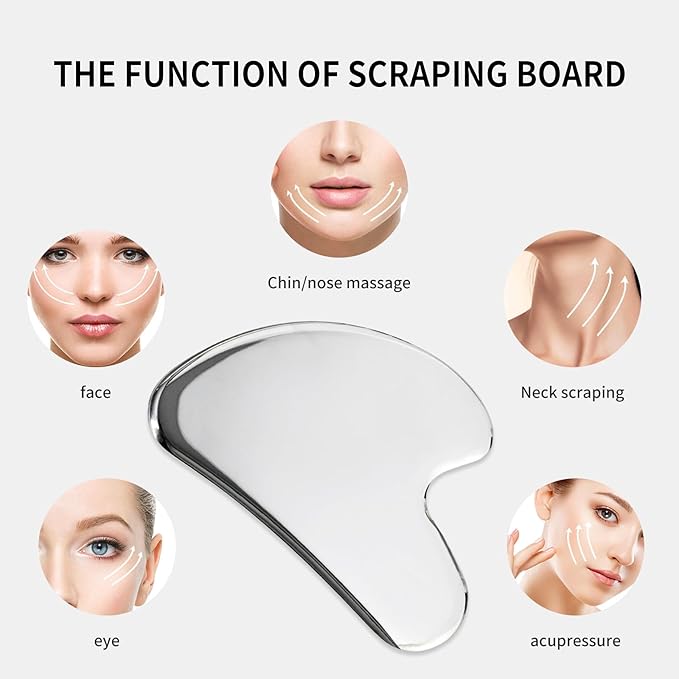 ONLYSKY BEAUTY Face Roller Gua-Sha Set Facial Roller kit - Image 6