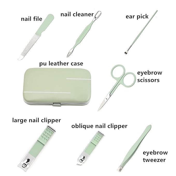 Manicure Set Nail Clipper Set Women Men Nail Clippers Kit Nail Care Kit Toenail - Image 3