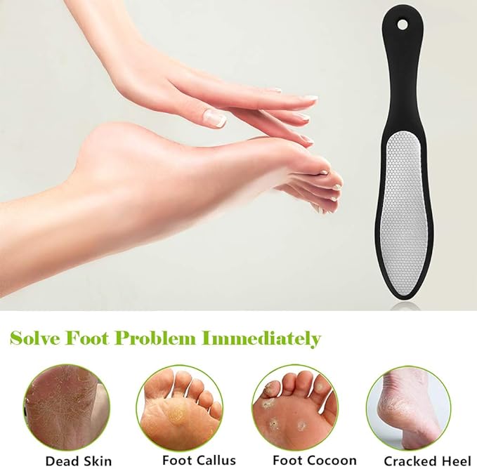 BEZOX Foot File, Double Sided Foot Scraper Callus Remover, Foot Rasp - Image 2