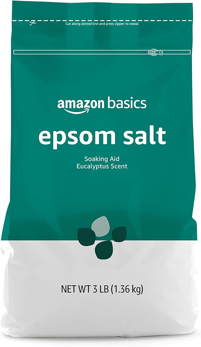 Amazon Basics Epsom Salt Soaking Aid, Eucalyptus Scented, 3 Pound - Image 3