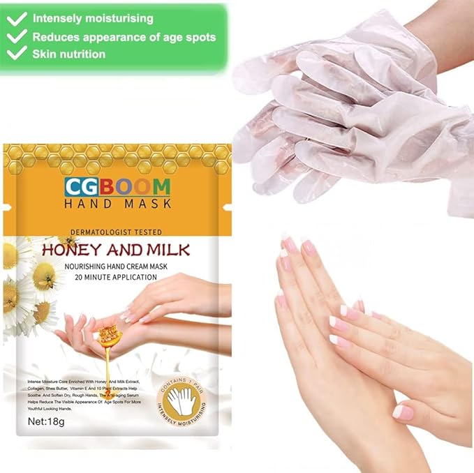 Hand Mask Moisturizing Glove 3 pack, Hand Peel Mask Exfoliating Gloves - Image 2