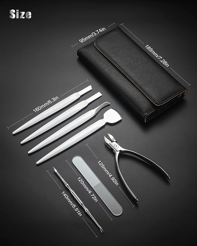 FERYES Pedicure Knife Ingrown Toenail Kit, Top Notch Foot Blade, Super Sharp - Image 7