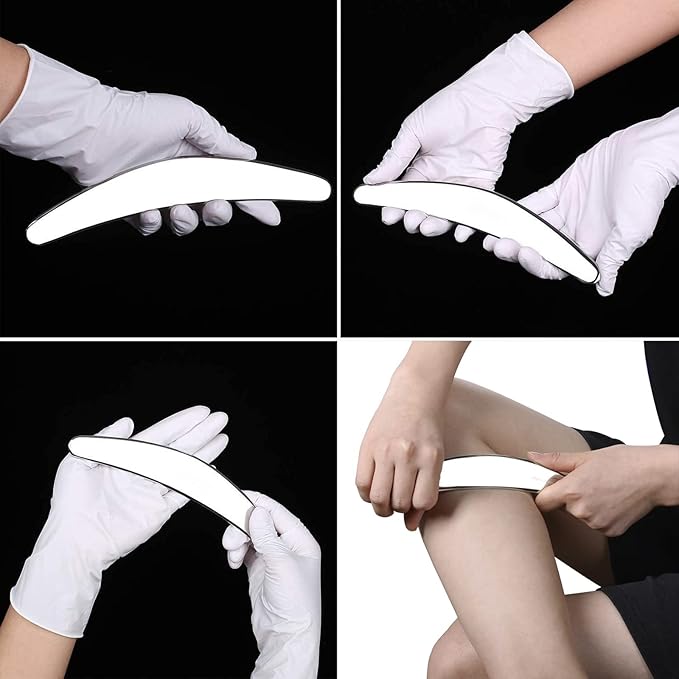 4 in 1 Muscle Scraper Tool Set, Stainless Steel Gua Sha Massage Tools, - Image 4