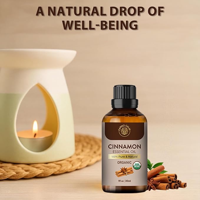 Cinnamon Essential Oil | USDA Certified Organic Cinnamon Oil |for Skin and Hair - Image 3