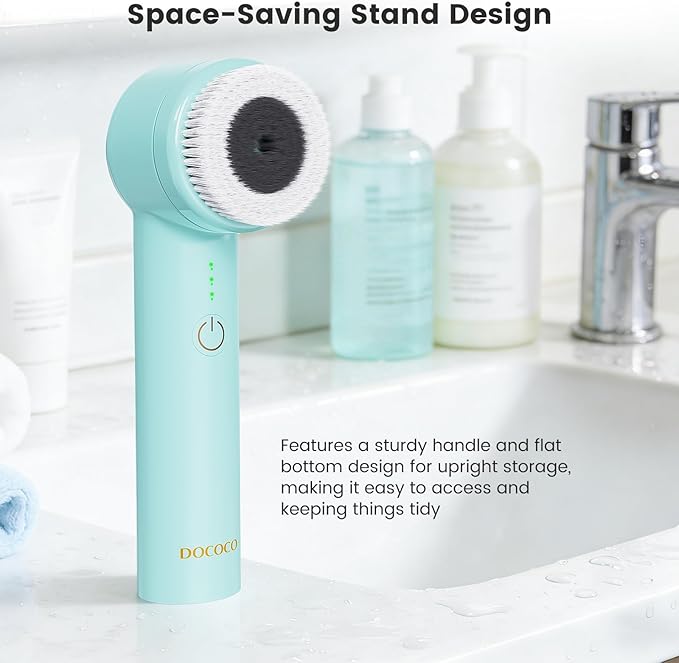 Facial Cleansing Brush with Dual Rotating, Electric Face Scrubber, 3 in 1 - Image 8