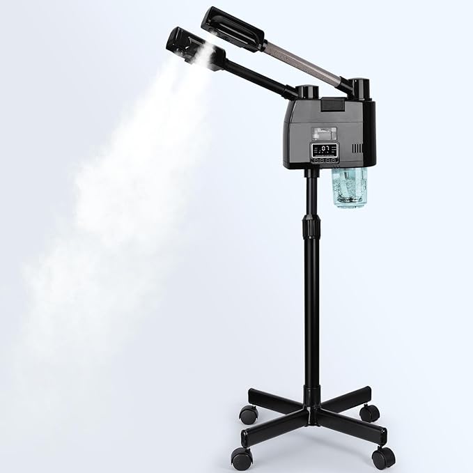 FLOLXNB Professional Facial Steamer, 2 in 1 Facial Steamer, Esthetician Steamer by FLOLXNB