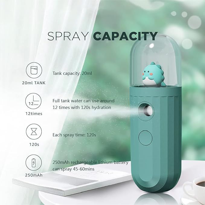 Nano Mister, Mate2GO Eyelash Nebulizer Nano Facial Mister Cool Mist Steamer - Image 2
