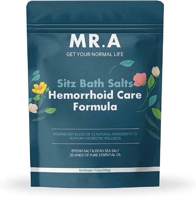 Sitz Bath for Hemorrhoids, Premium Grade 23 Ingredients, Advanced Hemorrhoid by MR.A