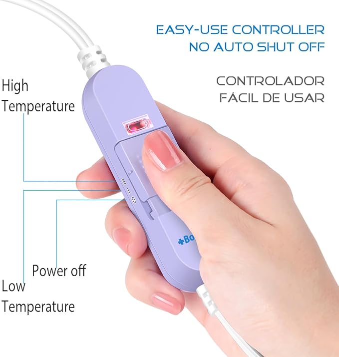 Boncare® Stay-On Large Vinyl Electric Heating Pad - Image 3