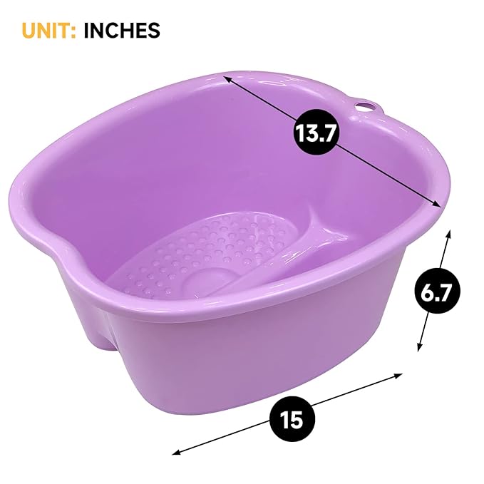 Extra-Large Foot Bath Soak Tub 2-Pack – Durable Massage Basins - Image 7