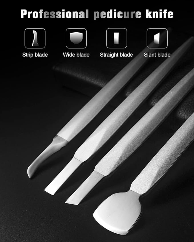 FERYES Pedicure Knife Ingrown Toenail Kit, Top Notch Foot Blade, Super Sharp - Image 3