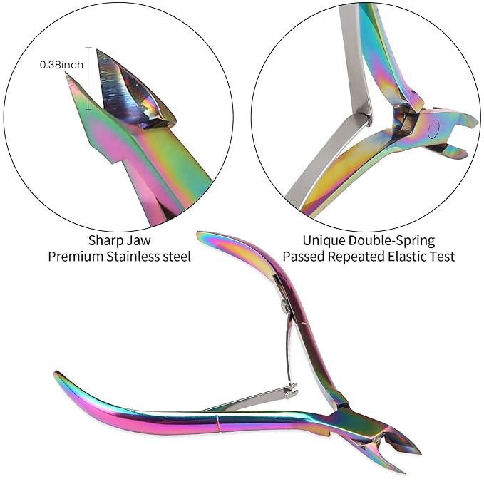 Cuticle Trimmer with Cuticle Pusher and Cutter, YINYIN Cuticle Remover Cutter - Image 2