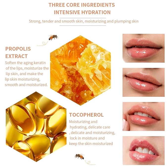 2PCS Bee Lip Balm Honey Pot - Image 3