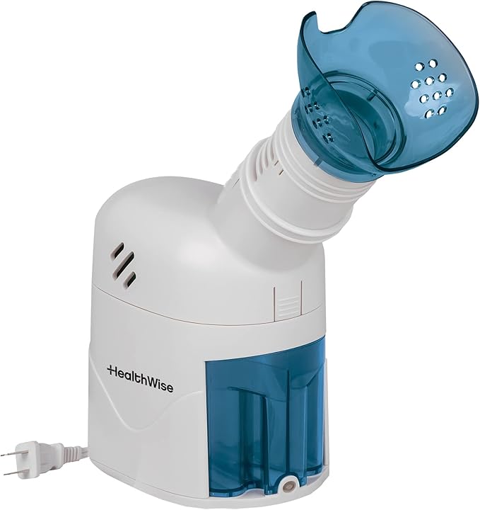 HealthWise Steam Inhaler Respiratory Vapor Therapy | Sinus Pressure, Congestion by HealthWise