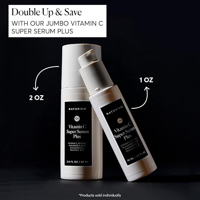 Naturium Vitamin C Super Serum Plus Jumbo, Smoothing Face Care, plus Retinol - Image 3