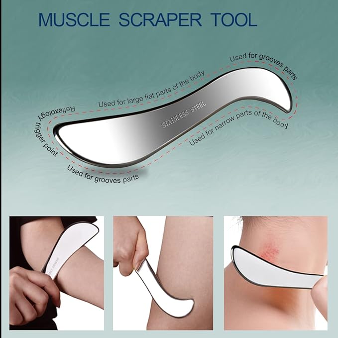 BYYDDIY 4 in 1 Gua Sha Massage Tool Set - Image 2