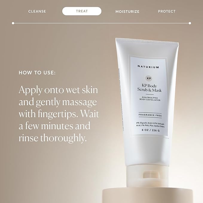 Naturium KP Body Scrub & Mask for Keratosis Pilaris, Bump Eraser Shower Scrub & - Image 6
