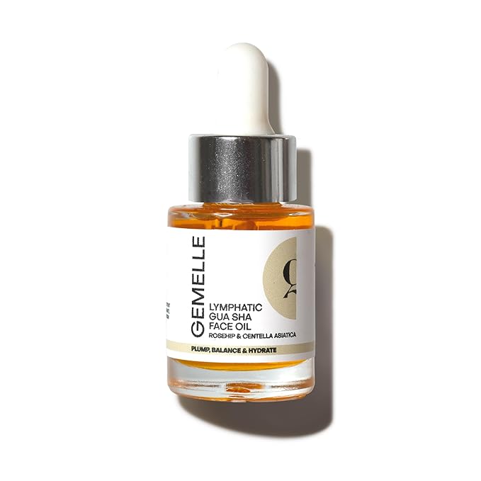 GEMELLE Lymphatic Gua Sha Face Oil | 10x Award Winner | Vitamin C, E & A | Detox by GEMELLE