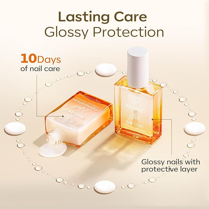 modelones Nail Strengthener and Growth Clear Gel Top Coat Nail Polish Cuticle - Image 6