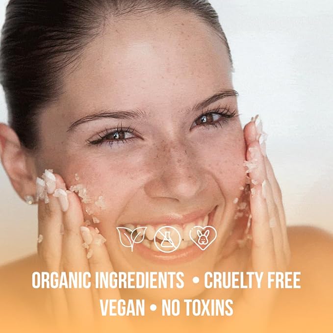 Organic Avocado & Orange Body Scrub Moisturize & Soften Skin, Pure Natural - Image 8