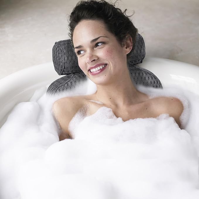 Bath Pillow for Tub Support Neck and Back, Bathtub Pillow Bath Accessories for - Image 4