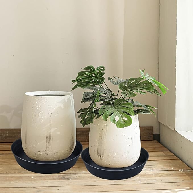 LWALRS Plant Saucer 14 Inch 2 Pack 10 12 14 16 18 20 25, Plastic Plant Trays - Image 5