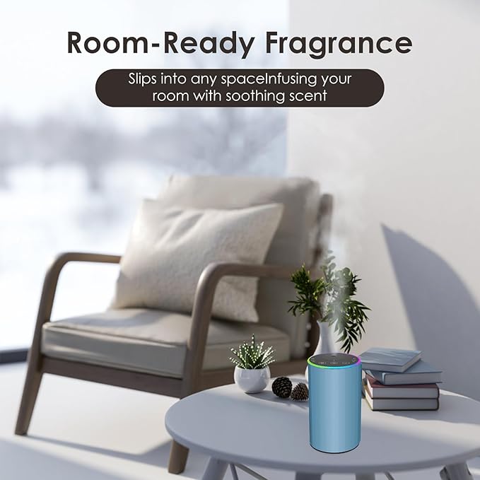 Waterless Essential Oil Diffuser, 7 Colors LED Light, Battery Powered Mini - Image 7