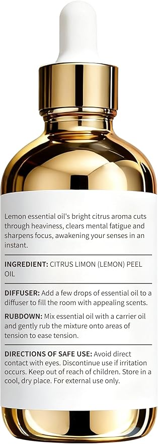 100% Pure Lemon Essential Oil 4 fl oz Thieves Oil Essential Oil - Image 7