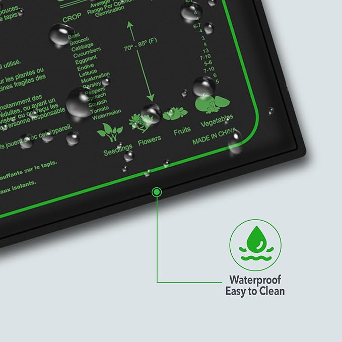 2PK Seedling Heat Mat with ETL Listed, Warm Hydroponic Heating Pad - Image 6