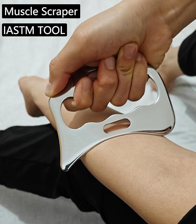 4 in 1 Stainless Steel Muscle Scraper Tools Set, Gua Sha Massage Scraper - Image 8