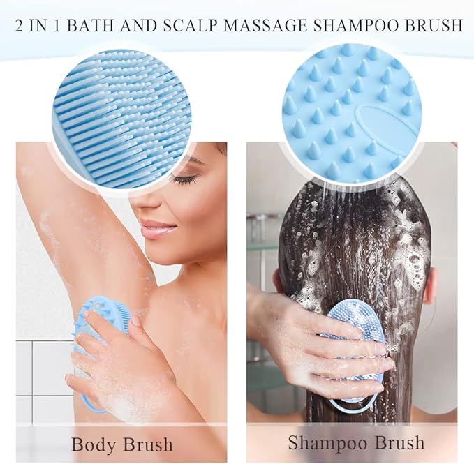 Silicone Body Scrubber, Silicone Loofah, Exfoliating Silicone Shower Scrubber - Image 2
