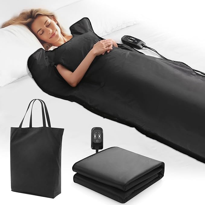 Infrared Sauna Blanket for Home Use, Portable Far Infrared Home Sauna for Detox by Unknown