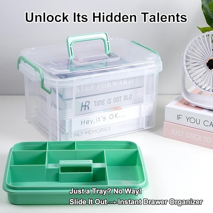 HEY FOLY 15qt Clear Medicine Organizer Storage Box - Image 5