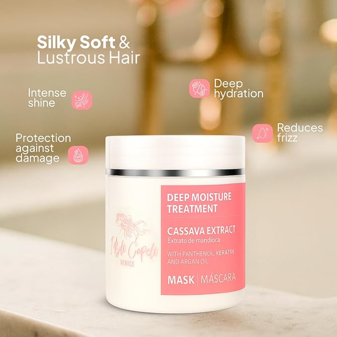 I Belli Capelli Venice Cassava Extract & Argan Oil Hair Mask - Image 3