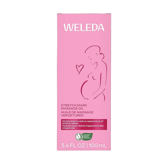Weleda Stretch Mark Pregnancy Massage Oil, 3.4 Fluid Ounce, Plant Rich Oil - Image 2