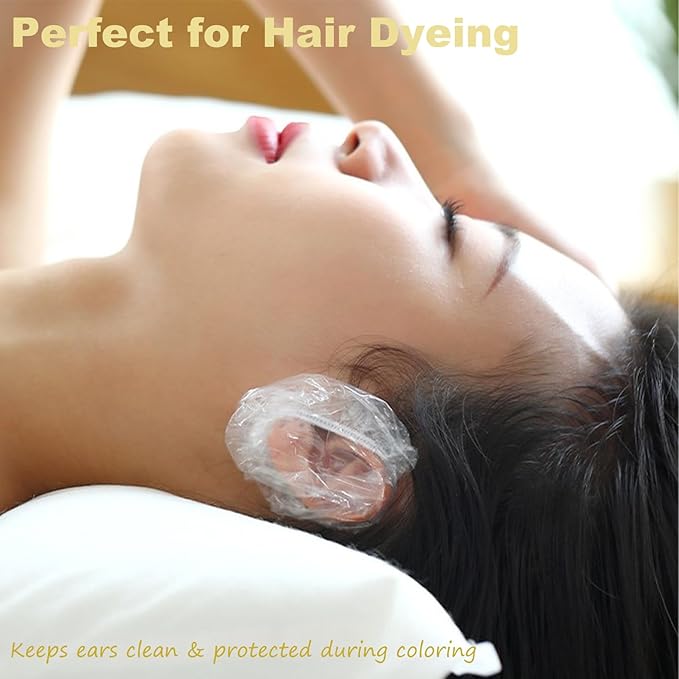 Disposable Ear Covers – 200 Pcs Soft Elastic Plastic Ear Caps - Image 4
