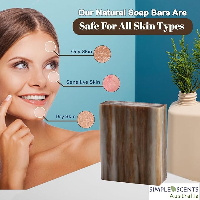 SSA Sandalwood Scented Natural Bar Soap 5 Pack, Australian Triple Milled - Image 5