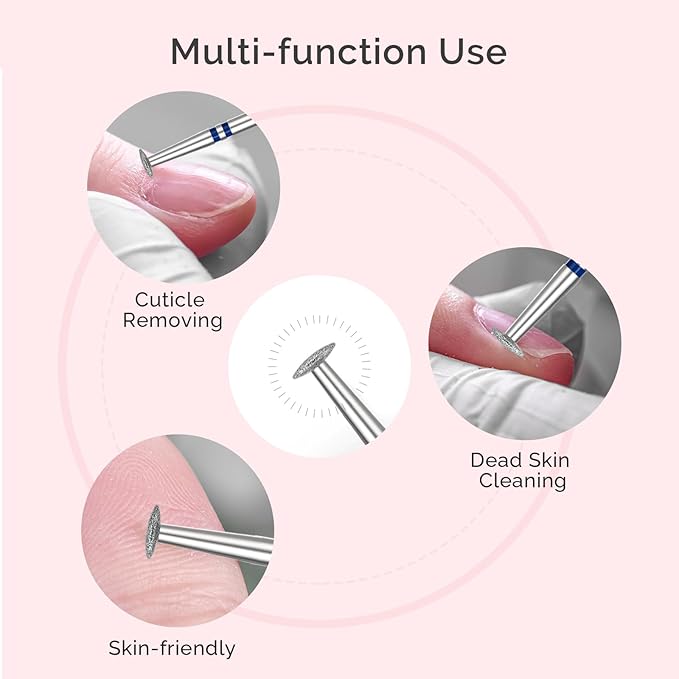MelodySusie 5mm Umbrella Shape Cuticle Clean Nail Drill Bit 3/32'', - Image 7