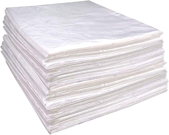 50 Pieces Disposable Plastic Sheeting, by DFANCE