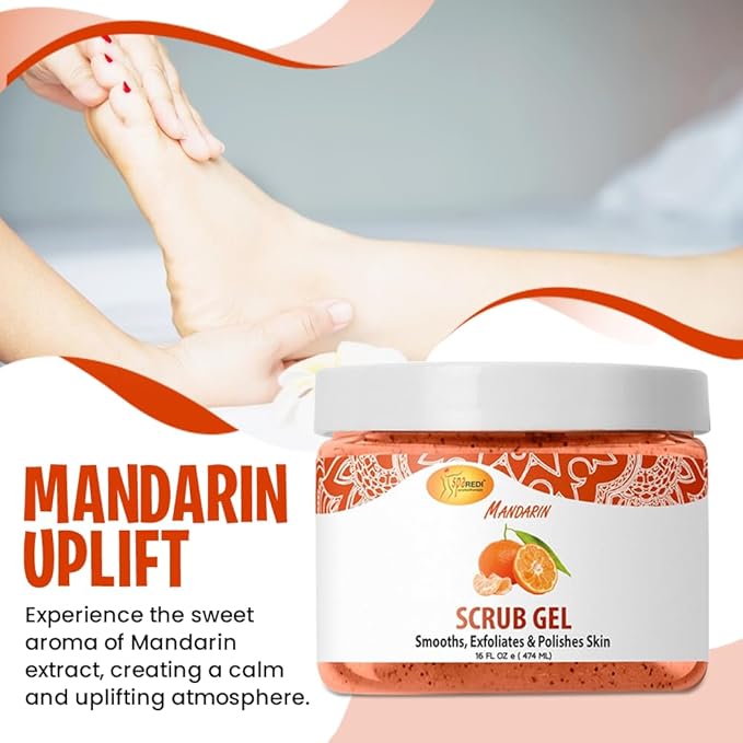 SPA REDI - Exfoliating Scrub Pumice Gel, 16 Oz - Manicure, Pedicure and Body - Image 7