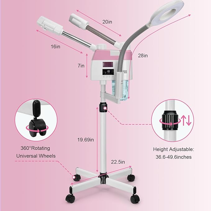 Professional Facial Steamer, 3 in 1 Facial Steamer - Image 7