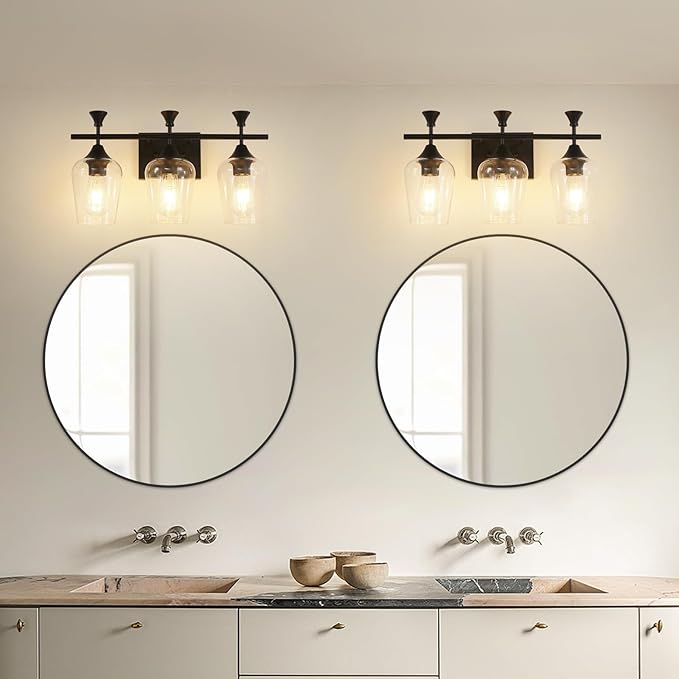 Bathroom Light Fixtures, Matte Black Vanity Lights - Image 6