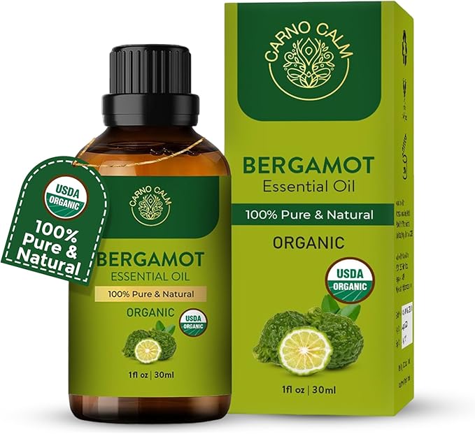 Bergamot Essential Oil | USDA Certified Organic Bergamot Oil | by CarnoCalm
