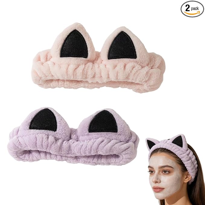 2 PCS Cute Cat Ear Spa Headband by Unknown