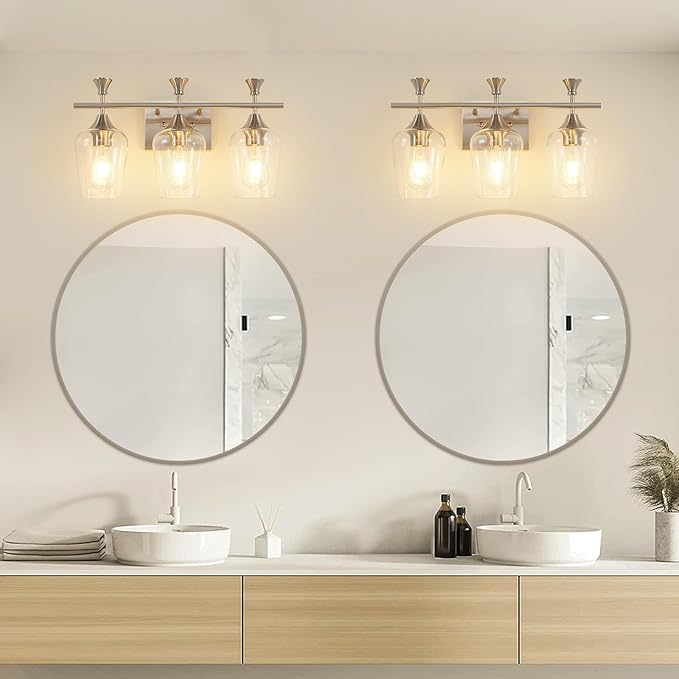 Bathroom Light Fixtures, Brushed Nickel Vanity Lights - Image 7