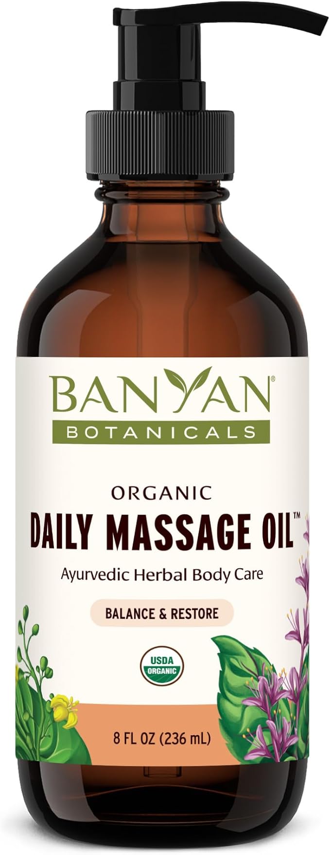 Banyan Botanicals Daily Massage Oil – Organic Ayurvedic Massage Oil – Balancing by BanyanBotanicals