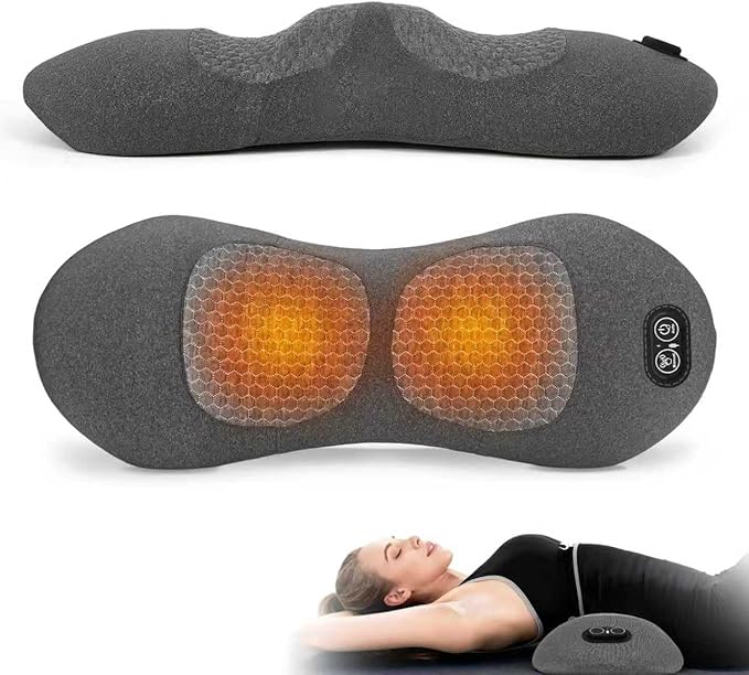 3-in-1 Electric Back Massager Pillow, Rechargeable Lumbar Support Cushion by Unknown