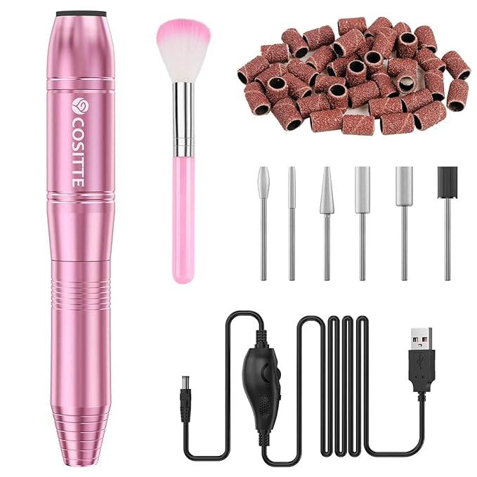 COSITTE Electric Nail Drill, USB Electric Nail Drill Machine - Image 7